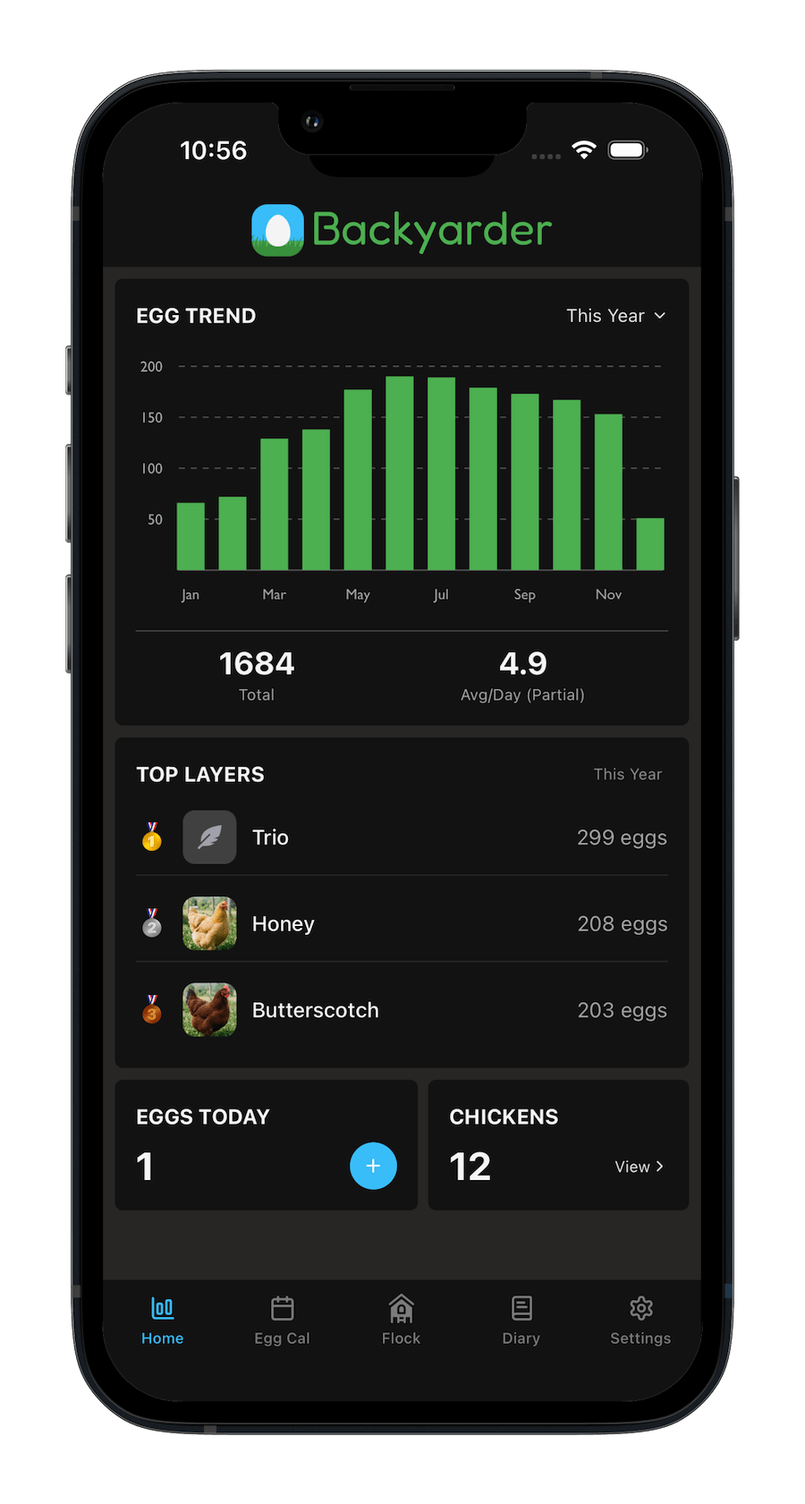 Backyarder app screenshot